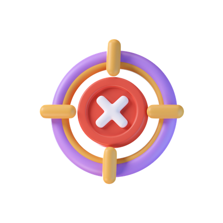 Target Error  3D Icon