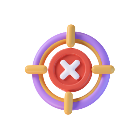 Target Error  3D Icon