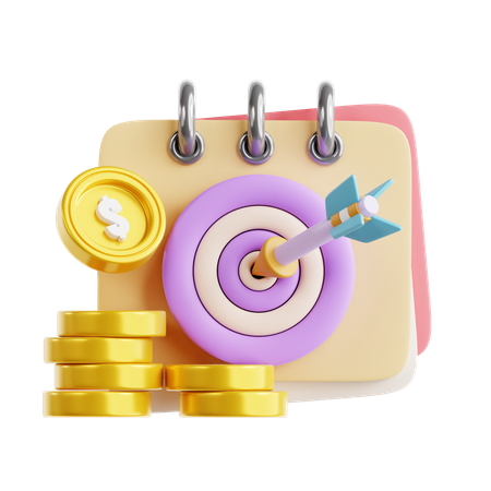 Target Investment  3D Icon