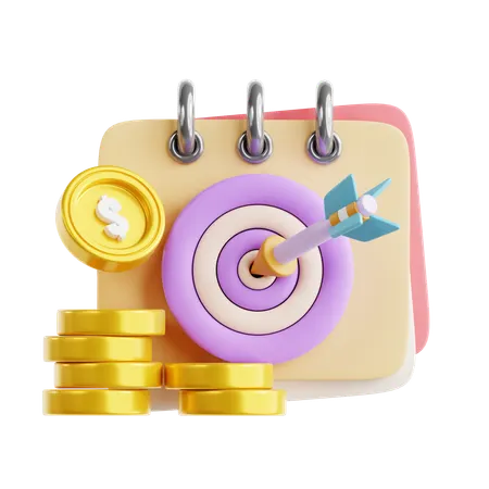 Target Investment  3D Icon