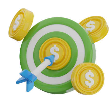 Target Investment  3D Icon