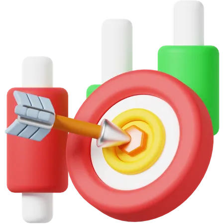 Target Investment  3D Icon