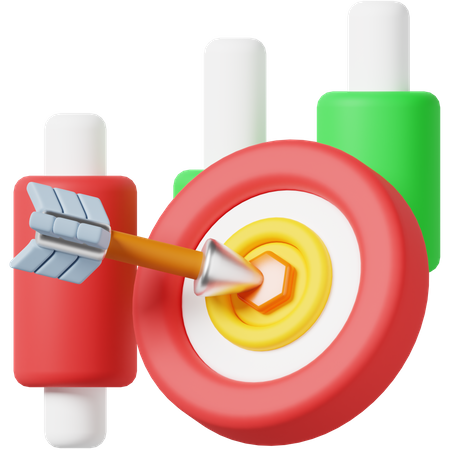 Target Investment  3D Icon