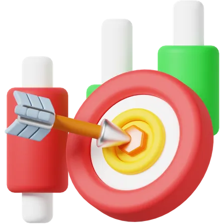 Target Investment 3 D Icon 3D Icon