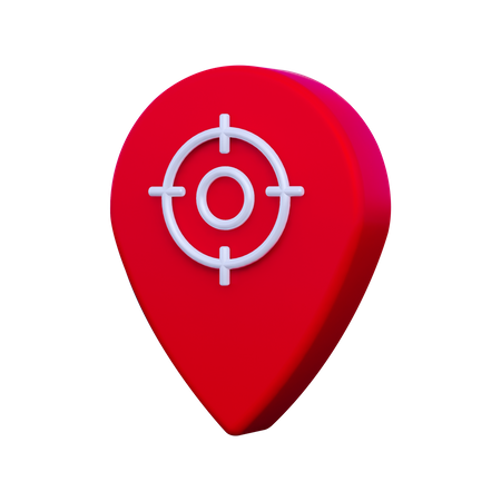 Target Location  3D Illustration