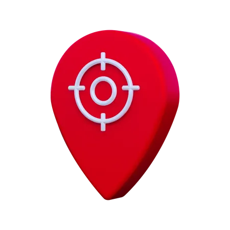 Target Location  3D Illustration