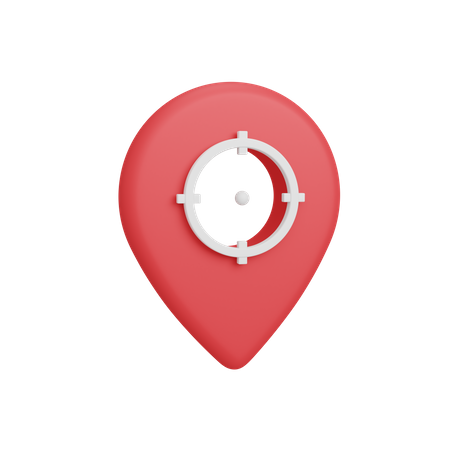 Target Location  3D Illustration