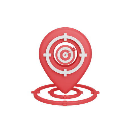 Target Location  3D Illustration