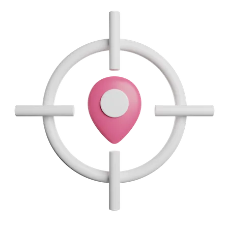 Place Holder Location Pin Mark Target 3D Illustration