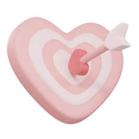 Target Love  3D Icon