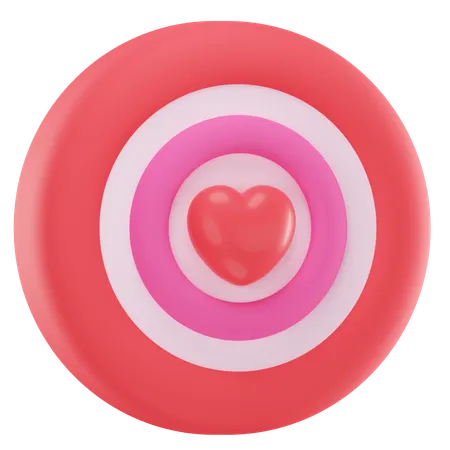 Target Love  3D Icon