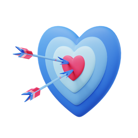 Target love  3D Icon
