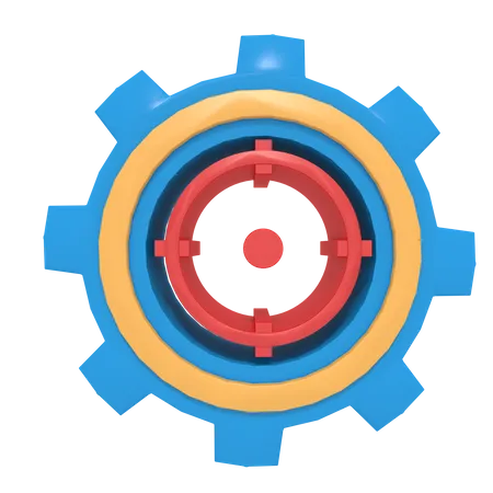 3 D Icon Of Target Setting 3D Illustration