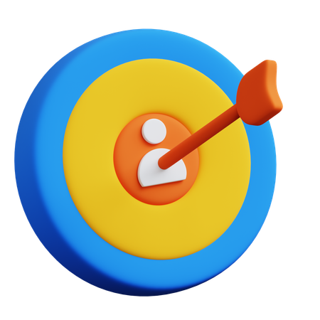 Target Market  3D Icon