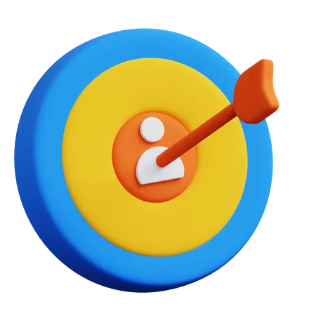 Target Market  3D Icon