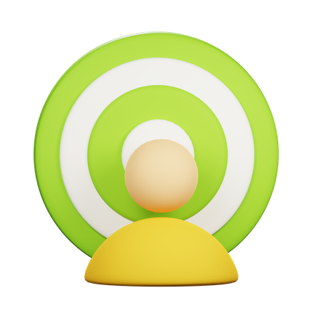 Target Market  3D Icon