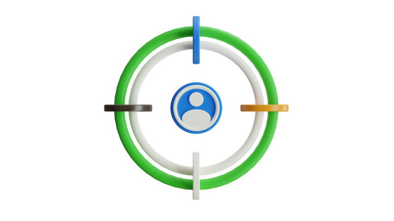 Target Market  3D Icon