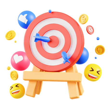 Target Marketing  3D Icon