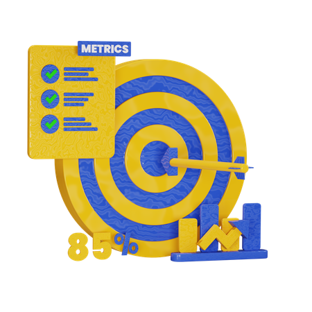 Target Metric  3D Icon