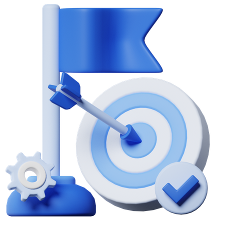 Target Mission  3D Icon