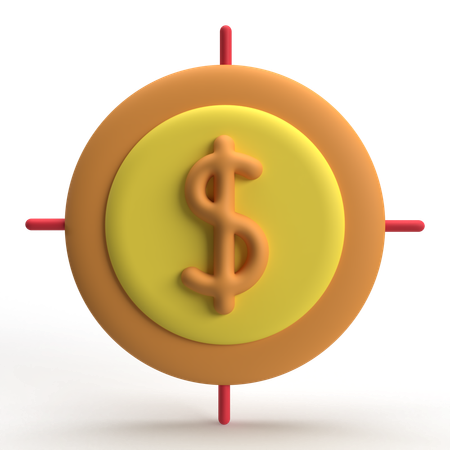 Target Money  3D Icon