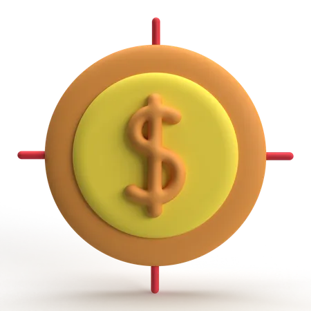 Target Money  3D Icon