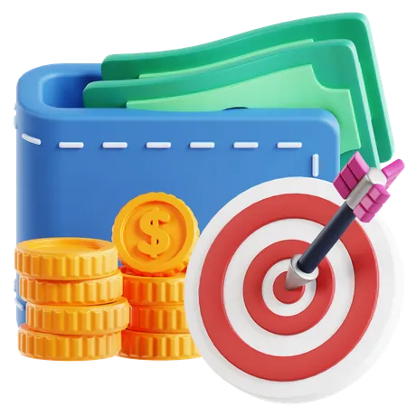 Target Money  3D Icon