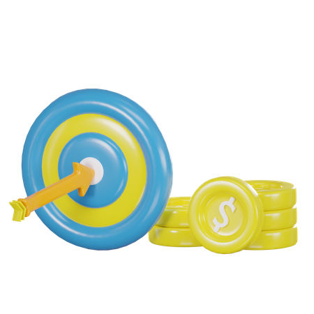 Target Money  3D Icon
