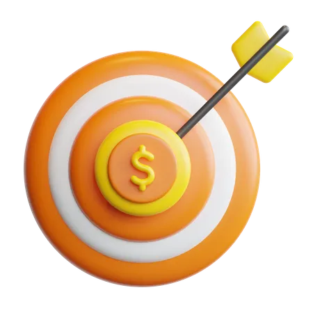 Target money  3D Icon
