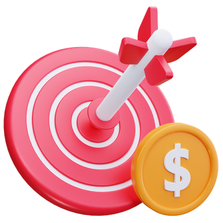Target Profit  3D Icon