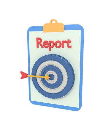 Target Report  3D Icon
