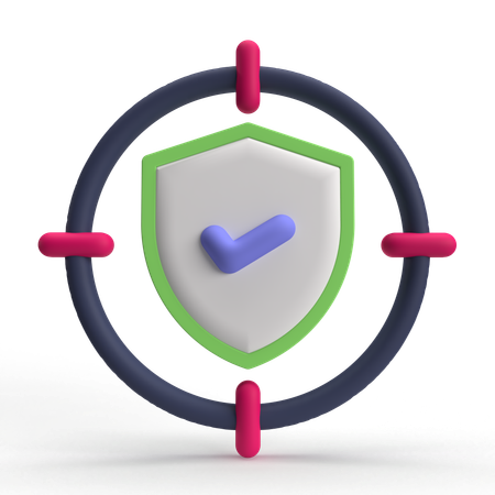 Target Shield  3D Icon