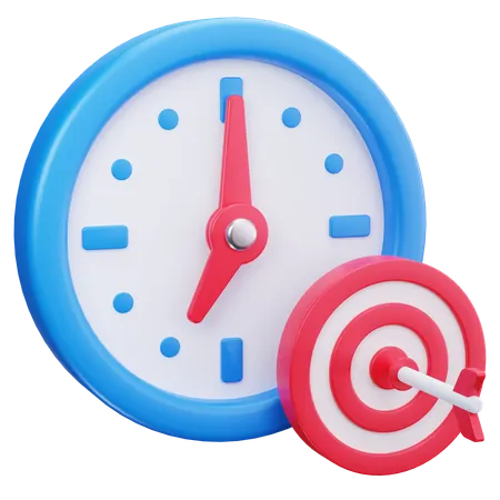 Target Time  3D Icon