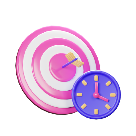 Target Time 3D Icon