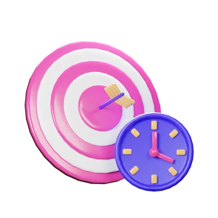 Target Time 3D Icon
