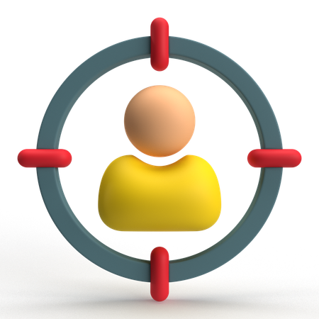 Target User  3D Icon