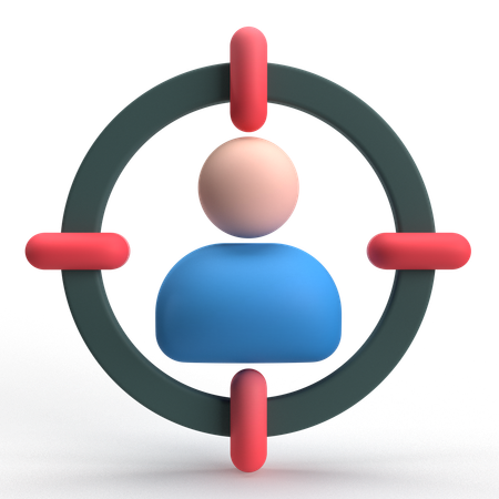Target User  3D Icon
