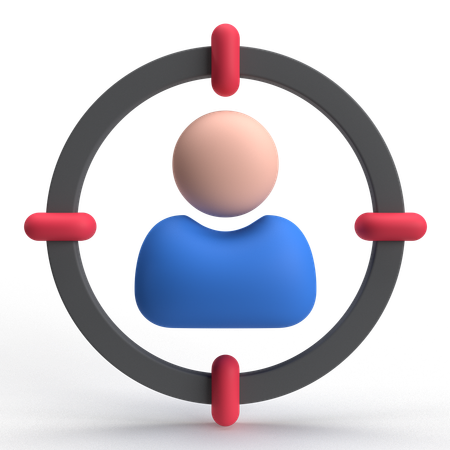 Target User  3D Icon