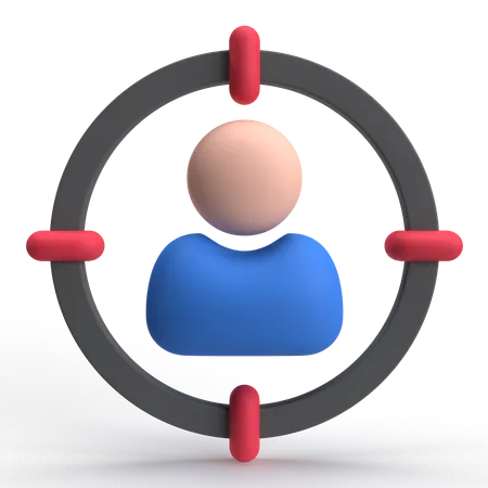 Target User  3D Icon
