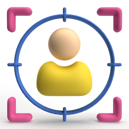 Target User  3D Icon