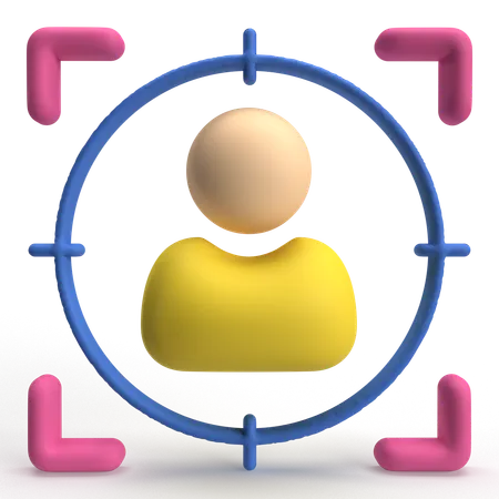 Target User  3D Icon