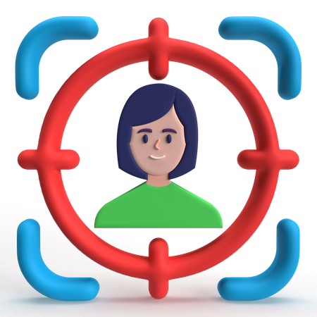 Target User  3D Icon