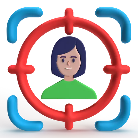 Target User  3D Icon