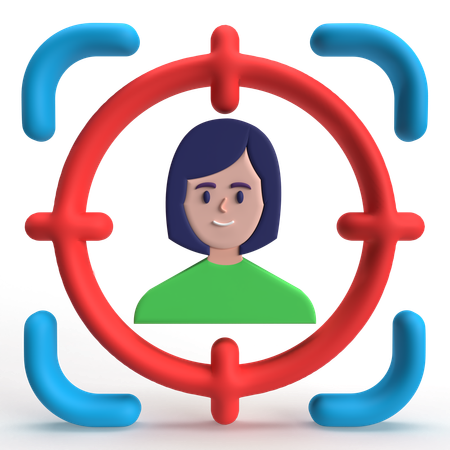 Target User  3D Icon