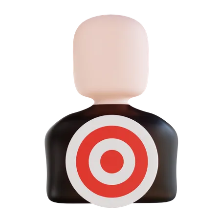 Target user  3D Illustration