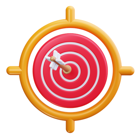 Target with Arrow  3D Icon