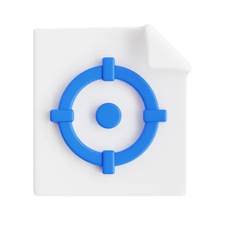 Targeting Document  3D Icon