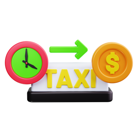 Taxi à faire  3D Icon