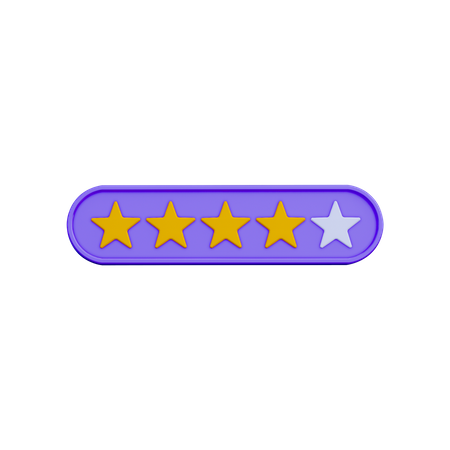 Tarifa de cuatro estrellas  3D Icon