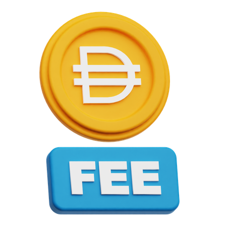 Tarifa del token Dai  3D Icon